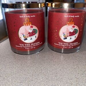 Bath & Body Works 'Tis The Season Red Candle